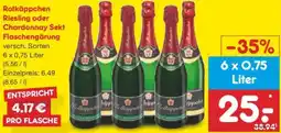 Netto Marken-Discount Rotkäppchen Riesling oder Chardonnay Sekt Flaschengarung Angebot
