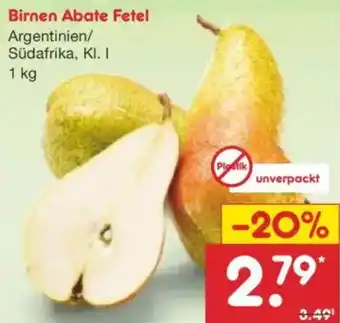 Netto Marken-Discount Birnen Abate Fetel Angebot
