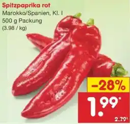 Netto Marken-Discount Spitzpaprika rot Angebot