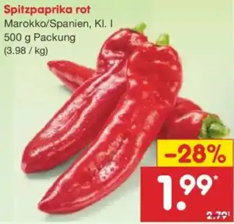 Netto Marken-Discount Spitzpaprika rot Angebot