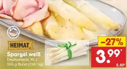 Netto Marken-Discount HEIMAT Spargel weiß Angebot
