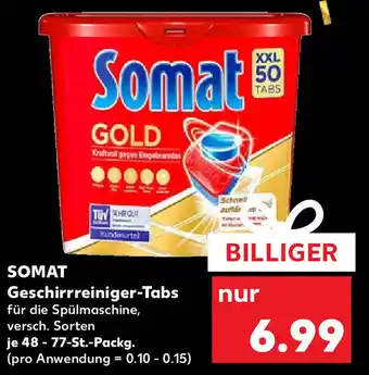 Kaufland Somat Geschirreiniger Tabs 48-77 St. Packg. Angebot