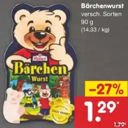 Netto Marken-Discount Bärchenwurst Angebot