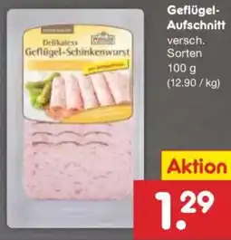 Netto Marken-Discount Geflügel Aufschnitt Angebot