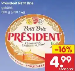 Netto Marken-Discount Président Petit Brie Angebot