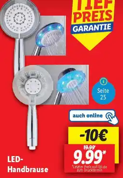 Lidl LED- Handbrause Angebot