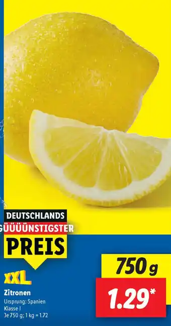 Lidl Zitronen Angebot