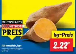 Lidl Süßkartoffeln, lose Angebot