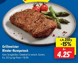 Lidl Grillmeister Rinder-Rumpsteak Angebot