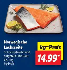 Lidl Norwegische Lachsseite Angebot