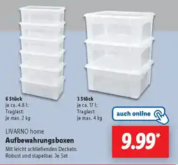 Lidl LIVARNO home Aufbewahrungsboxen Angebot