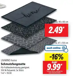 Lidl LIVARNO home Schmutzfangmatte Angebot