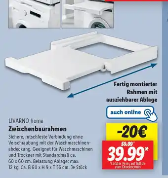 Lidl LIVARNO home Zwischenbaurahmen Angebot