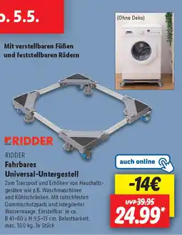 Lidl RIDDER Fahrbares Universal-Untergestell Angebot