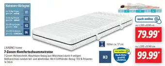 Lidl LIVARNO home 7-Zonen-Komfortschaummatratze Angebot