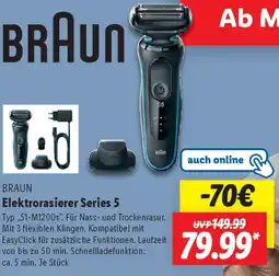 Lidl BRAUN Elektrorasierer Series 5 Angebot