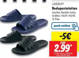 Lidl LIVERGY Badepantoletten Angebot