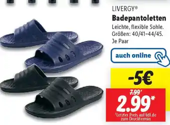 Lidl LIVERGY Badepantoletten Angebot