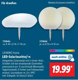 Lidl LIVARNO home LED-Solarleuchte/-n Angebot