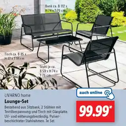 Lidl LIVARNO home Lounge-Set Angebot