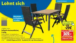 Lidl LIVARNO home Geflecht-Gartenmöbelset, 5-teilig Angebot