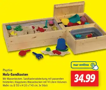 Lidl Playtive Holz-Sandkasten Angebot