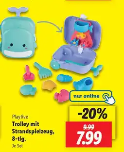 Lidl Playtive Trolley mit Strandspielzeug, 8-tlg. Angebot