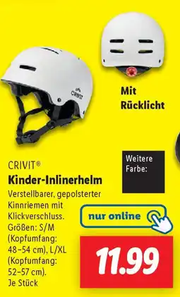Lidl CRIVIT Kinder-Inlinerhelm Angebot