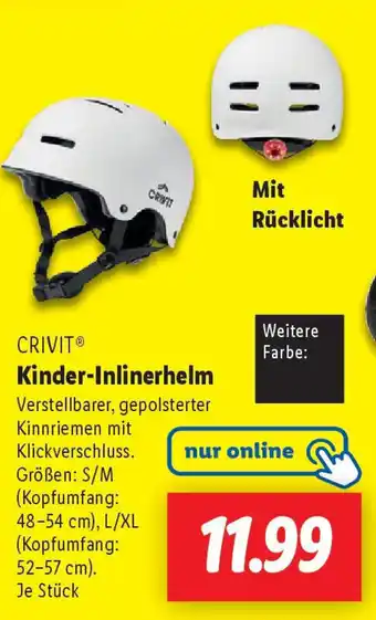 Lidl CRIVIT Kinder-Inlinerhelm Angebot