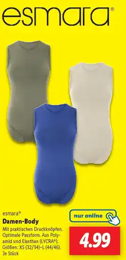Lidl esmara Damen-Body Angebot