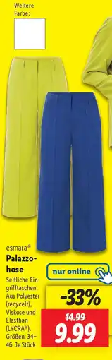 Lidl esmara Palazzo- hose Angebot