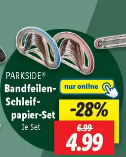Lidl PARKSIDE Bandfeilen-Schleif- papier-Set Angebot