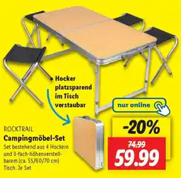 Lidl ROCKTRAIL Campingmöbel-Set Angebot