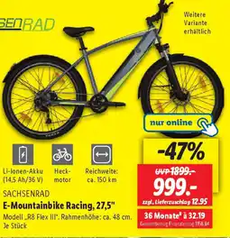 Lidl SACHSENRAD E-Mountainbike Racing, 27,5" Angebot