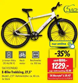 Lidl SACHSENRAD E-Bike Trekking, 27,5" Angebot