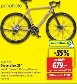 Lidl prophete Gravelbike, 28" Angebot