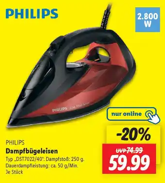 Lidl PHILIPS Dampfbügeleisen Angebot
