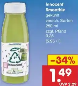 Netto Marken-Discount Innocent Smoothie Angebot
