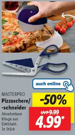 Lidl MASTERPRO Pizzaschere-schneider Angebot