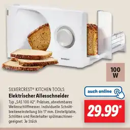 Lidl SILVERCREST KITCHEN TOOLS Elektrischer Allesschneider Angebot