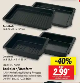 Lidl LIVARNO home Backblech/Ofenform Angebot