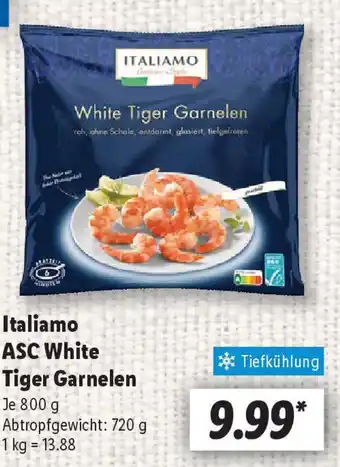 Lidl Italiamo ASC White Tiger Garnelen Angebot