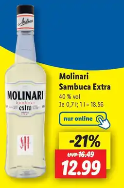 Lidl Molinari Sambuca Extra Angebot
