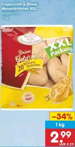 Netto Marken-Discount Coppenrath & Wiese Weizenbrötchen XXL Angebot