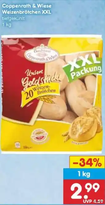 Netto Marken-Discount Coppenrath & Wiese Weizenbrötchen XXL Angebot