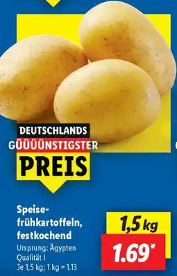 Lidl Speise- frühkartoffeln, festkochend Angebot