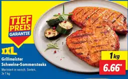 Lidl Grillmeister Schweine-Sommersteaks Angebot