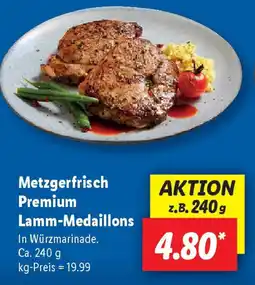 Lidl Metzgerfrisch Premium Lamm-Medaillons Angebot