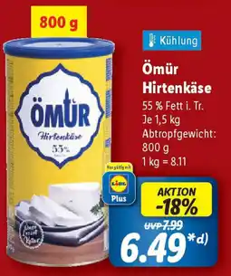 Lidl Ömür Hirtenkäse Angebot