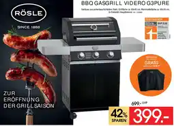 Zurbrüggen Rösle bbq gasgrill videro g3pure Angebot